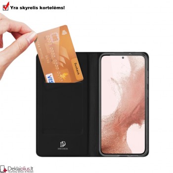 Dux Ducis Skin Pro dirbtinės odos dėklas - juodas (Samsung S23 Plus) Dux Ducis Skin Pro dirbtinės odos dėklas - juodas (Samsung S23 Plus)